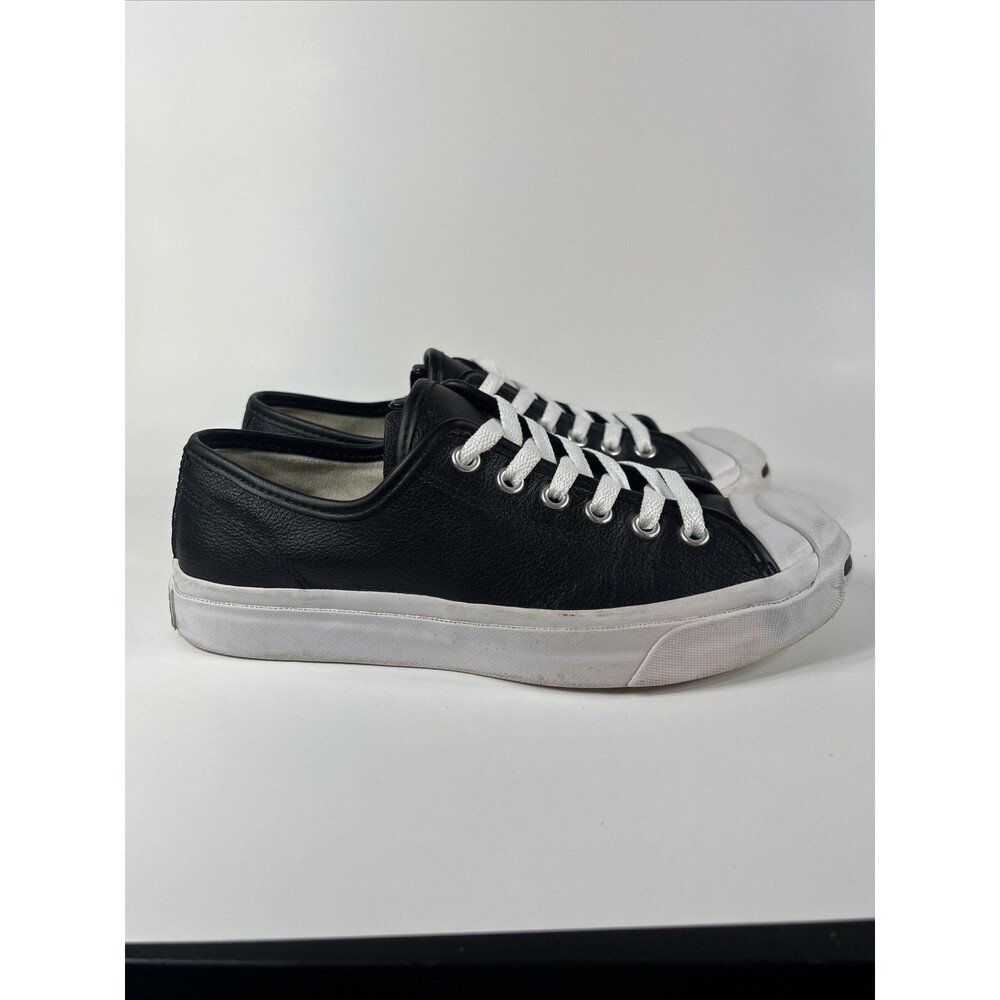Converse Jack Purcell JP OX Sneakers Size 5.5 Men | 7 Women Leather Black Shoes